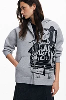 Desigual Women's Printed zipper sweatshirt M. Christian Lacroix