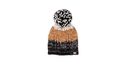 Muk Luks Women's Colorblock Stripe Cable Beanie