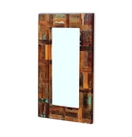 vidaXL Mirror Solid Reclaimed Wood 31.5"x19.7"