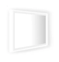 vidaXL Led Bathroom Mirror White 23.6"x3.3"x14.6" Acrylic