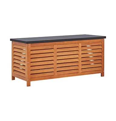 vidaXL Patio Storage Box 46.1"x19.7"x21.7" Solid Eucalyptus Wood