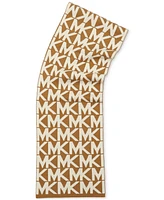 Michael Michael Kors Major Mk Repeating Logo Knit Scarf