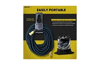 Kotto 100" Expandable Water Garden Hose: 10 Spray Nozzles, Solid Brass Connector, Leak-Proof Design