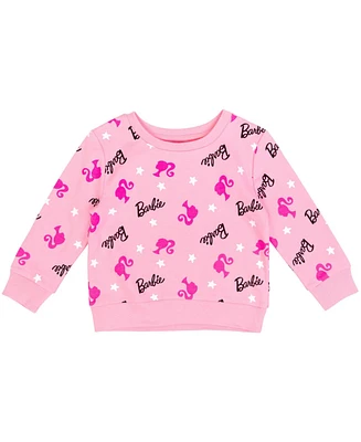 Barbie Girls French Terry Pullover Sweatshirt