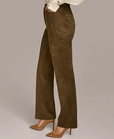 Donna Karan New York Women's Straight-Leg Faux-Suede Pants