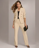 Donna Karan New York Women's Pinstripe Double Breasted Blazer