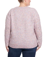 Joseph A Plus Size Space Dyed Pullover Sweater