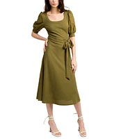 En Saison Women's Lennox Mixed Media Midi Dress