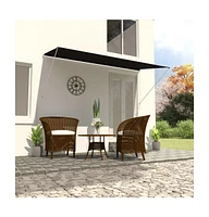 vidaXL Retractable Awning 118.1"x59.1" Anthracite