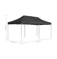 vidaXL Professional Folding Party Tent Aluminum 19.7'x9.8' Anthracite