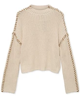 Vero Moda Women's Whipstitched Mock-Neck Sweater