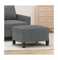 vidaXL Footstool Dark Gray 23.6"x19.7"x16.1" Fabric
