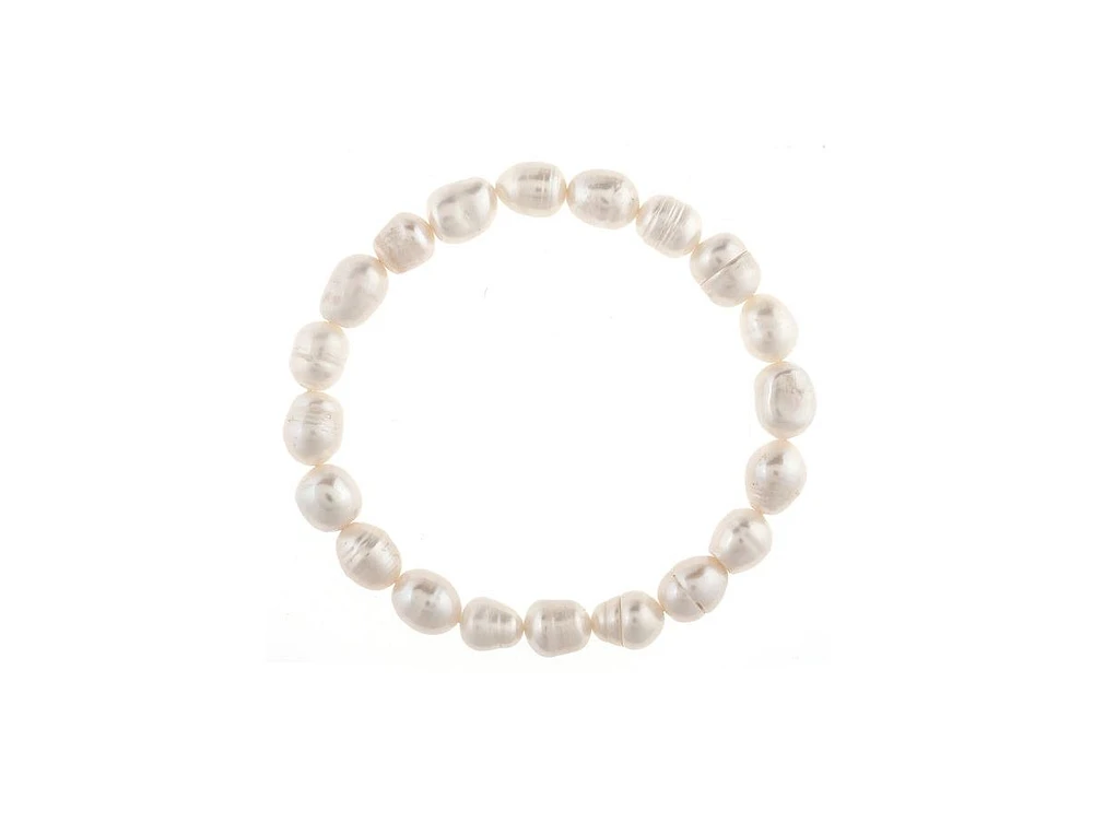 Rivka Friedman Baroque Pearl Stretch Bracelet