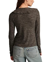 Lucky Brand Women's Cloud Ruffled Long-Sleeve Top