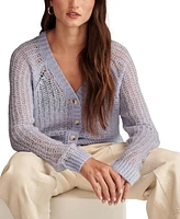 Lucky Brand Women's Open Knit Button-Front Cardigan