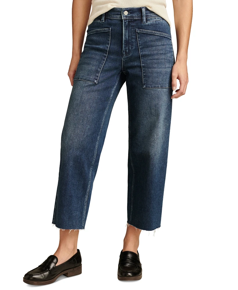 Lucky Brand Women's Legend Cropped Wide-Leg Jeans