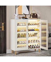 Tribesigns Shoe Cabinet Storage for Enterway, 24 Pairs Shoe Organizer Storage Rack