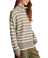 Lucky Brand Women's Mock Neck Long-Sleeve Tunic Sweater