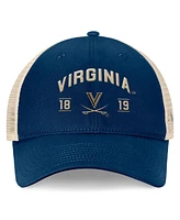 Top of the World Men's Navy Virginia Cavaliers Heritage Waylon Trucker Adjustable Hat