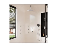 Casainc 3 Functions 12 Inch Ceiling Mounted Thermostatic Shower System