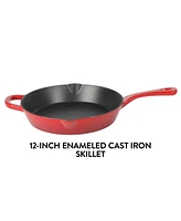 Crock-Pot Inch Enamel Cast Iron Skillet