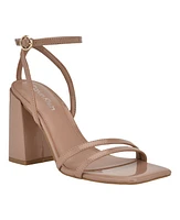 Calvin Klein Women's Sassa Block Heel Square Toe Dress Sandals