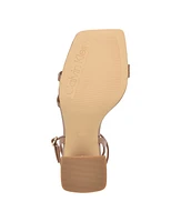 Calvin Klein Women's Sassa Block Heel Square Toe Dress Sandals