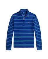 Polo Ralph Lauren Kid's Striped Cotton Quarter-Zip Pullover Shirt