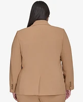 Dkny Plus Notched-Collar One-Button Jacket