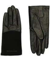 Michael Kors Women's Suede & Leather Tech Gloves