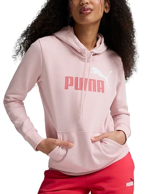 Puma Women's Essential+ Logo-Front Long-Sleeve Hoodie