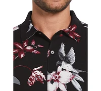 Cubavera Men's Relaxed-Fit Floral Print Short Sleeve Button-Down Shirt