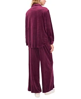 Vince Camuto Women's Velour Pull-On Wide-Leg Pants