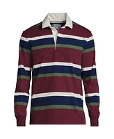 Lands' End Big & Tall Long Sleeve Stripe Rugby Shirt