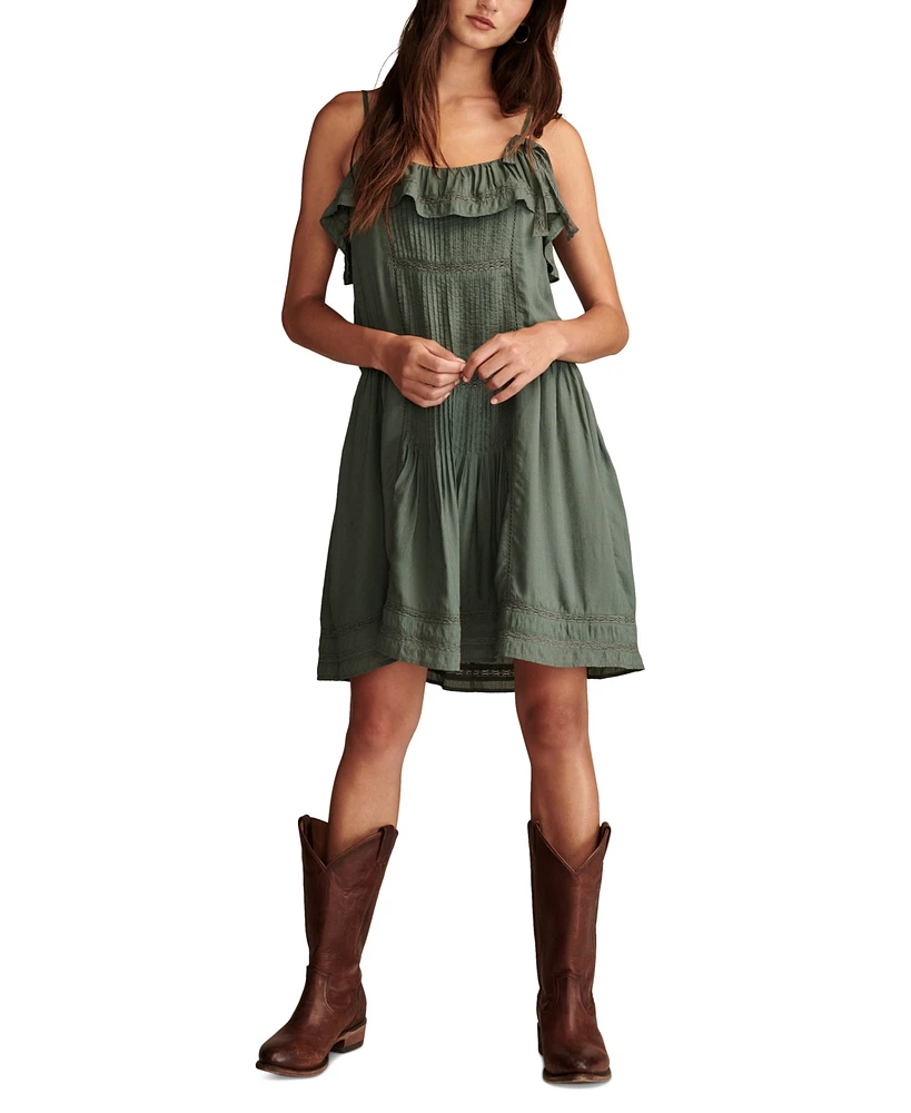 Lucky Brand Women's Ruffled Mini Dress