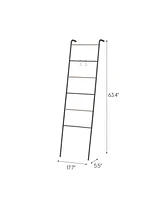 Iris Usa Free-Standing Clothing Rack, Clothes Organizer, Ladder Style, Metal Garment Rack