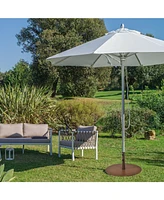 Givimo 29.5 Inch Outdoor Steel Umbrella Base Stand for Backyard and Poolside