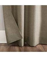 No. 918 Clifford Heathered Texture Semi-Sheer Tab Top Curtain Panel