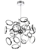 Cwi Lighting 18" Metal Colette Led Chandelier