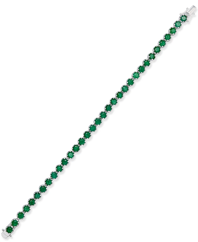 Sapphire Tennis Bracelet (10 ct. t.w.) Sterling Silver, Created for Macy's (Also Available Emerald)