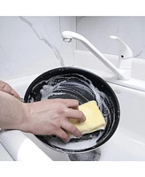 Superio Microfiber Kitchen Dishwashing Yellow Sponges Scrubbing Sponges