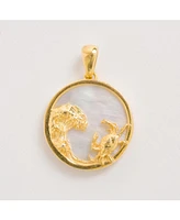 Freya Rose Cancer, Gold Zodiac Necklace