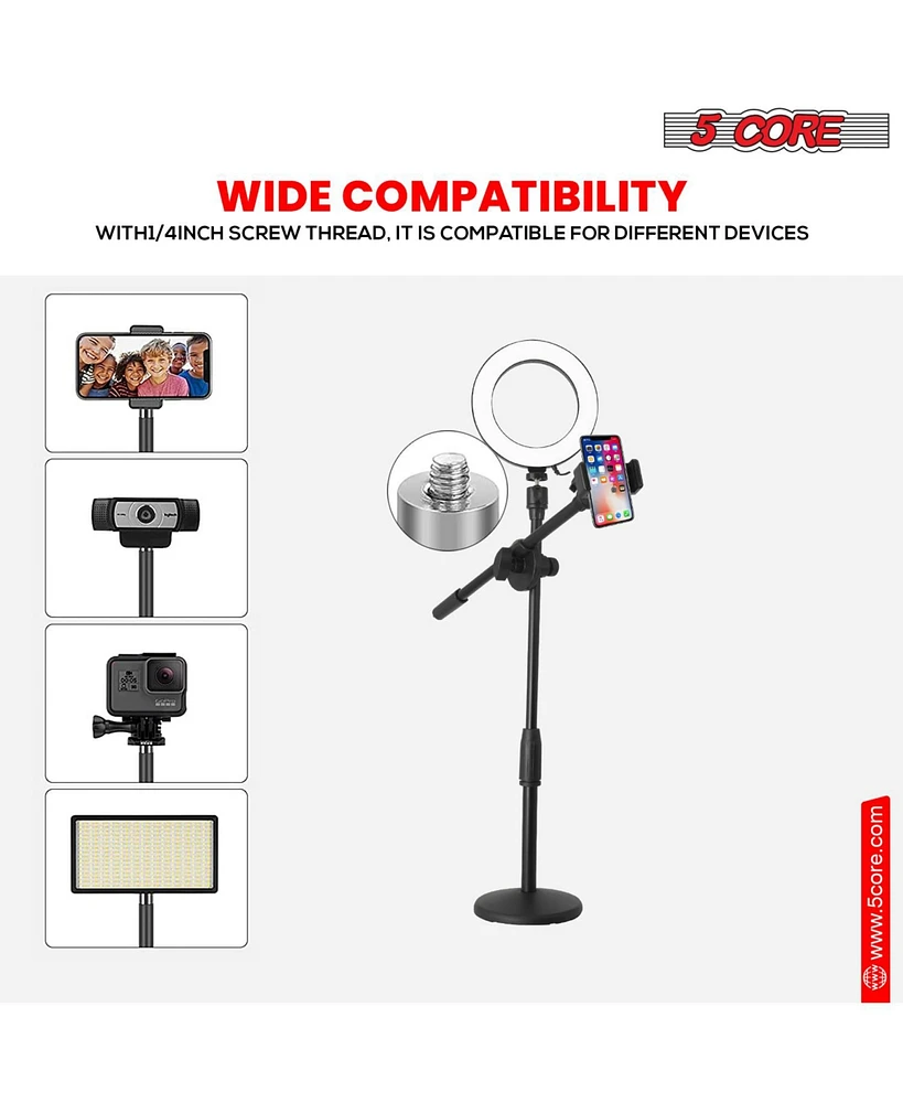 5 Core 6 Inch Ring Light with Phone Mount Dimmable Selfie Led Circle Lights - Ring Mob St