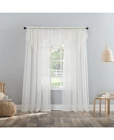 No. 918 Crushed Sheer Voile Rod Pocket Curtain Panel