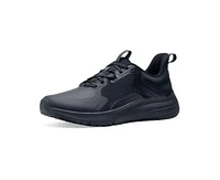 Shoes for Crews Men's Crossing Slip Resistant Work Shoes, Healthcare and Food Service Sneakers, Water Resistant, Black, 14