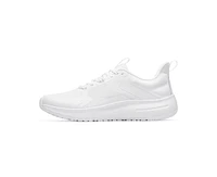 Shoes for Crews Men's Crossing Slip Resistant Work Shoes, Healthcare and Food Service Sneakers, Water Resistant, White, 14