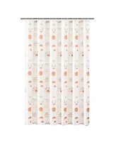 No. 918 Sunburst 13-Piece Boho Print Shower Curtain Set