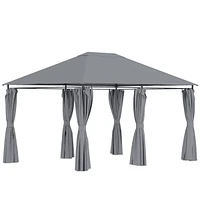 Streamdale Furniture Outdoor Patio Gazebo Canopy with 6 Removable Sidewalls