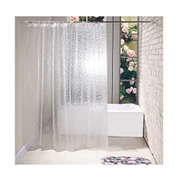 Cowin Shower Curtain Liner Waterproof 3D Water Cube Clear 78" x 72"