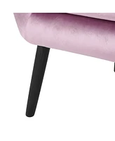 Streamdale Furniture Alyssa Mid-Century Velvet Arm Chair: Comfort And Style In A Playful Design